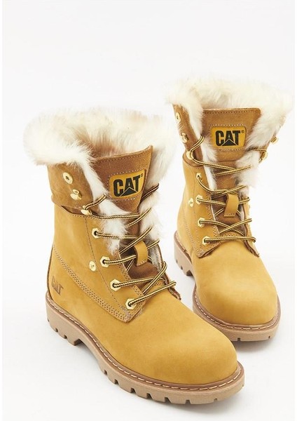 015Z101184 Utah Fur Sarı Nubuk Kadın Bot