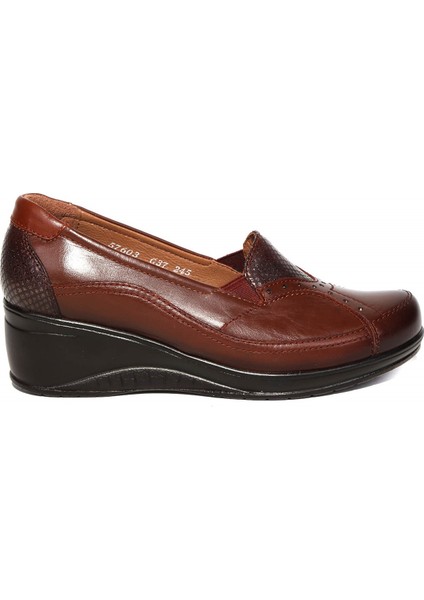 57603-G Taba Kadın Hakiki Deri Ayakkabı fiyatları