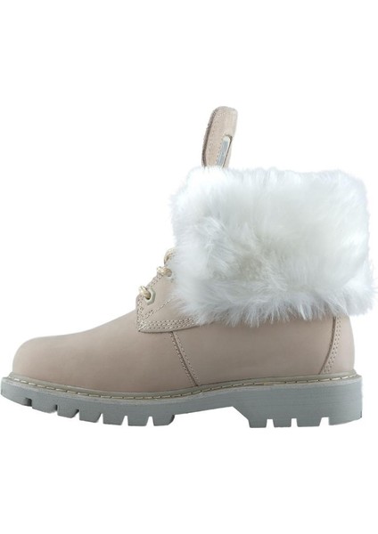 Utah Fur A.Bej Kadın Crazy Deri Bot