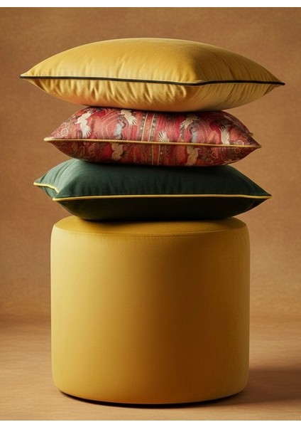 Turna Kuşu, Parlak Kadife Kırlent Kılıfı fiyatları