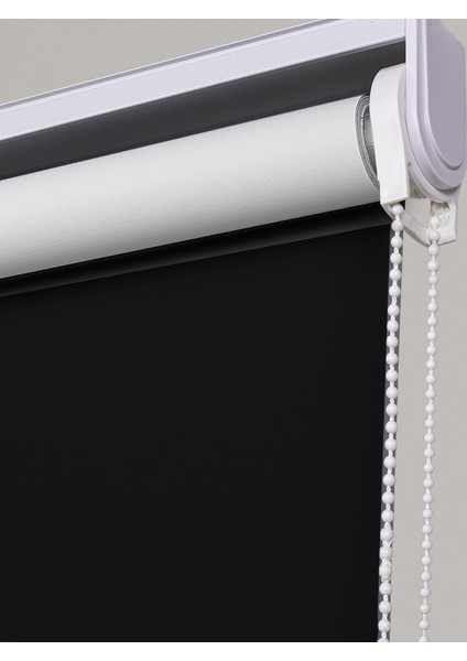 Lotus Serisi Siyah Renk A Kalite Mat Stor Perde modelleri