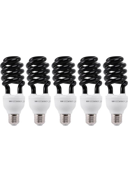 5x E27 40W Uv Ultraviyole Floresan Siyah Işık Cfl Ampul Lambası 220V Şekil Spiral Watt Voltaj 40W 220V (Yurt Dışından)