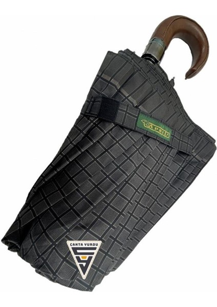 A-228G Elite Deri Baston Sap Otomatik Şemsiye Kahve fırsatları