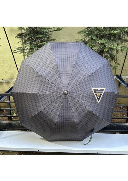 A-228G Elite Deri Baston Sap Otomatik Şemsiye Kahve