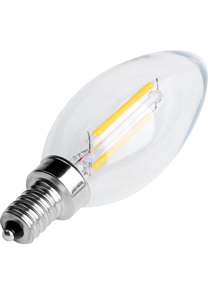 4x Dimmable E12 2W Cob Cob Edison Mum Flame Filament LED Ampul Lambası 10X3 5cm (Yurt Dışından) modelleri