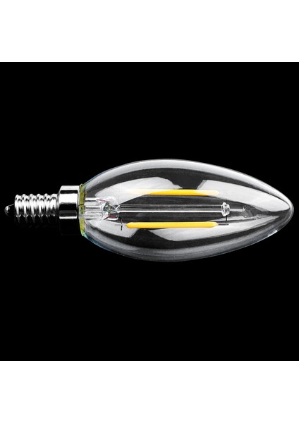4x Dimmable E12 2W Cob Cob Edison Mum Flame Filament LED Ampul Lambası 10X3 5cm (Yurt Dışından) fırsatları