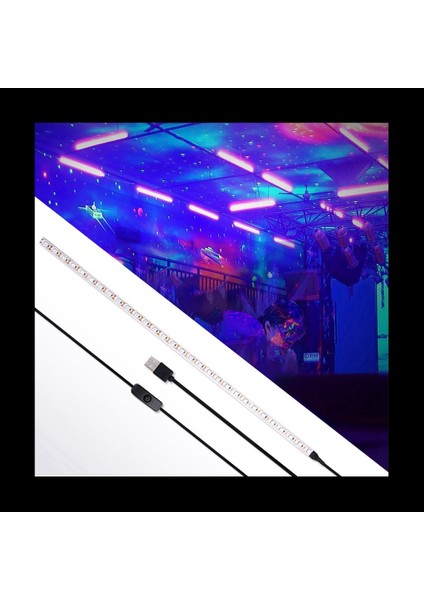 3x Uvc Germisidal Dezenfeksiyon Işık Çubuğu 5V Bakterisidal Lamba Akarları Işık Şeritleri LED Strıt Işık 100X1CM (Yurt Dışından) fiyatları