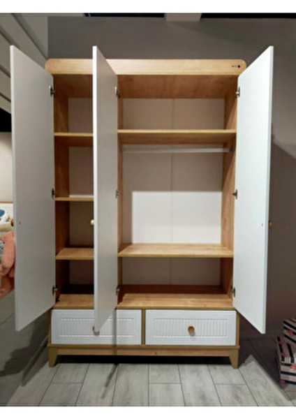 Strada 3 Kapılı Modern Tasarımlı Dolap, MDF Malzeme ile Bebek ve Genç Odası İçin indirimleri