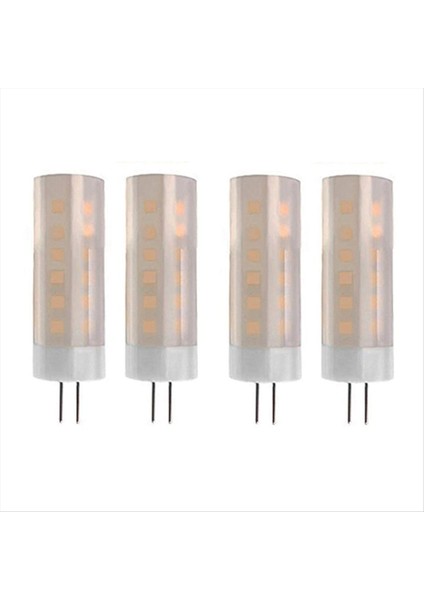 4 Pcs G4 Ampuller 1400-1800K 12V Düşük Voltaj Alev Lambası Atmosfer Dekorasyonu Tatil Ampulü Avize Kristal Ampul AC/DC12V (Yurt Dışından)