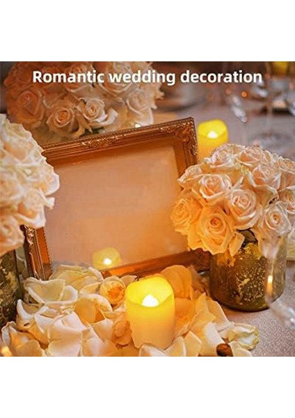 Alevsiz Dileyen Mumlar Pilleri Olan 24 Mum Cadılar Bayramı ve Noel Dekorasyonu Için Uygun (Yurt Dışından) modelleri