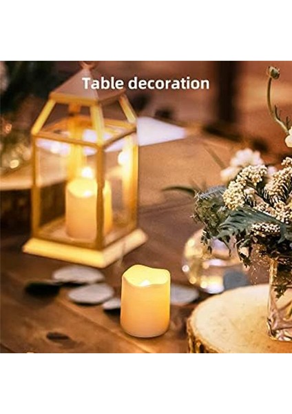 Alevsiz Dileyen Mumlar Pilleri Olan 24 Mum Cadılar Bayramı ve Noel Dekorasyonu Için Uygun (Yurt Dışından) fırsatları