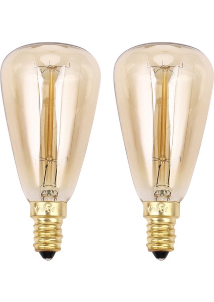 2x Vintage Edison Ampuller E14 220V ST48 Akkor Ampuller 25W 40W 60W Filament Retro Edison Hafif Kolye Lambası Için (Yurt Dışından)