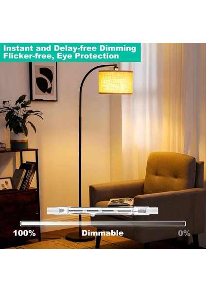 R7S Halojen Ampuller 7 Paket R7S Ampul 118MM Dimmable 230V Halojen Ampul Tungsten Doğrusal Ampul 150W (Yurt Dışından) fırsatları