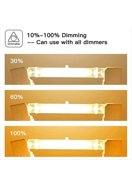R7S Halojen Ampuller 7 Paket R7S Ampul 118MM Dimmable 230V Halojen Ampul Tungsten Doğrusal Ampul 150W (Yurt Dışından) indirimleri