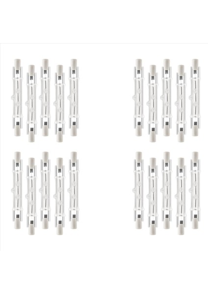 20 Paket R7S 118MM 300W 230V R7S Halojen Doğrusal Ampul Inşaat Işi Peyzaj Aydınlatma Için Dimmable Halojen Lamba (Yurt Dışından)