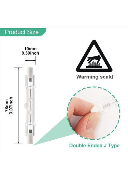 20 Paket R7S 118MM 300W 230V R7S Halojen Doğrusal Ampul Inşaat Işi Peyzaj Aydınlatma Için Dimmable Halojen Lamba (Yurt Dışından) indirimleri