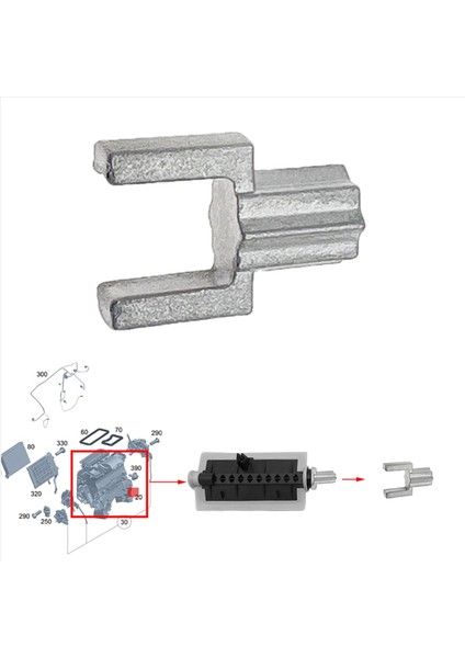 10X Isıtıcı Hava Distribütörü Onarım Kiti Mercedes Benz W205 W213 W253 C180 E300 GLC260 2058306800 A2058306800 (Yurt Dışından) modelleri