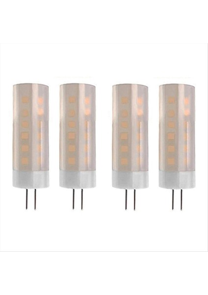 4 Pcs G4 Ampuller 1400-1800K 12V Düşük Voltajlı Alev Lamba Atmosfer Dekorasyonu Tatil Ampulü Avize Kristal Ampul DC12V (Yurt Dışından)