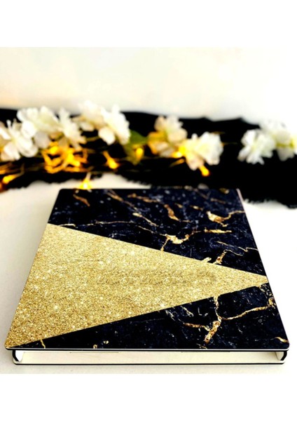 Ahşap Kutulu Ahşap Defter Kalem Seti - Siyah1 fiyatları