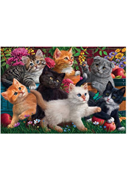 260 Parça Oyuncu Kediler xl Puzzle - 8-12 Yaş Aralığına Uygun Eğlenceli Tasarım