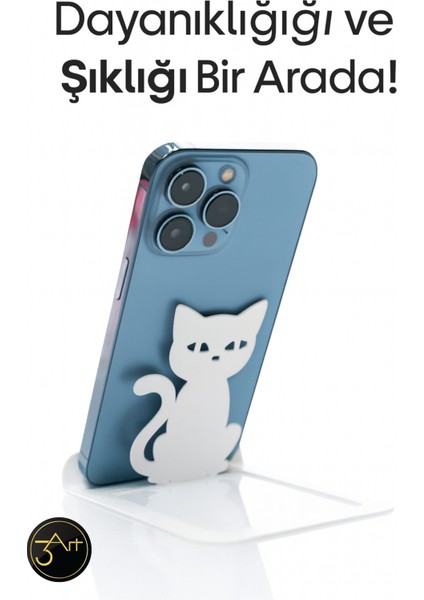 Metal Telefon Tutacağı – Kaymaz, Sağlam ve Dekoratif Masa Üstü Stand