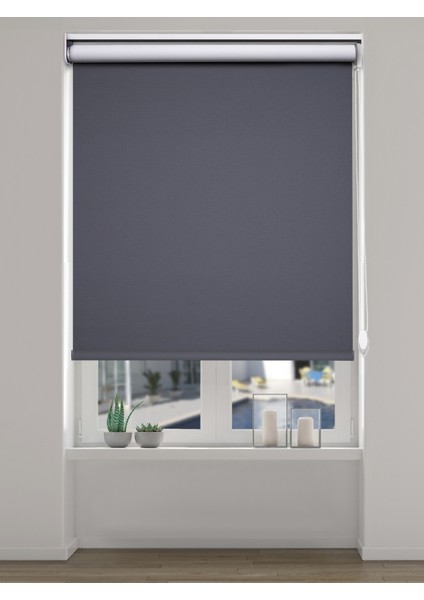 Lotus Serisi Antrasit Rengi A Kalite Mat Stor Perde