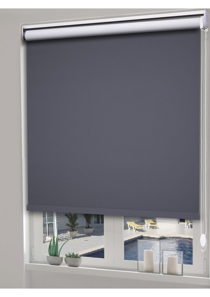 Lotus Serisi Antrasit Rengi A Kalite Mat Stor Perde fiyatları