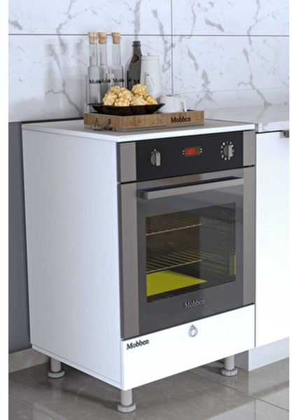 Ankastre Dolabı Beyaz Suntalam Fırın Dolabı 60 cm Ölçülerde Modern Tasarım indirimleri