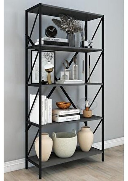 Omega Metal Mutfak Rafı Dolabı 150 cm 5 Raflı Çok Amaçlı Mikrodalga Fırın Rafı Modern Tasarım