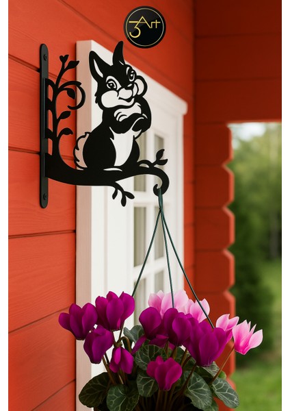 Duvar Tipi Saksılık - Estetik Ferforje Tasarım