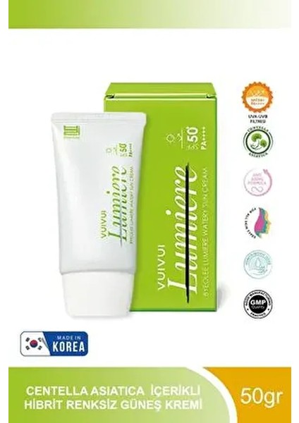 Byeolee Centella Asiatica Hibrit Renksiz Pürüzsüz ve Aydınlatıcı Güneş Kremi SPF50 50GR Krem modelleri