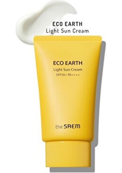 Saem Hafif Yapılı Güneş Kremi 50 gr Kuru Ciltler İçin Eco Earth Light SPF 50+ fırsatları