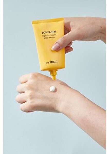 Saem Hafif Yapılı Güneş Kremi 50 gr Kuru Ciltler İçin Eco Earth Light SPF 50+