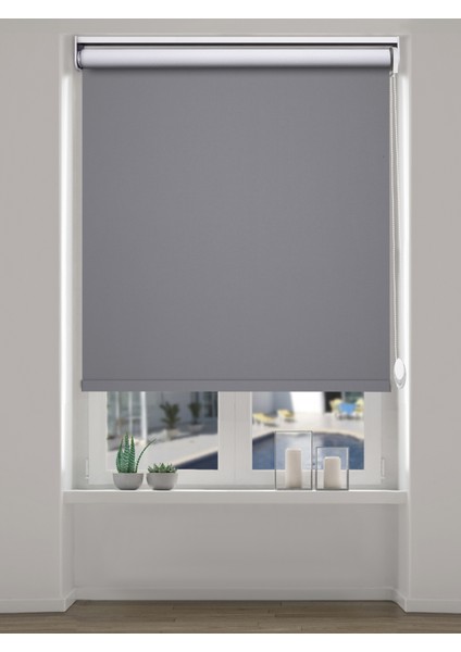 Lotus Serisi Koyu Gri A Kalite Mat Stor Perde