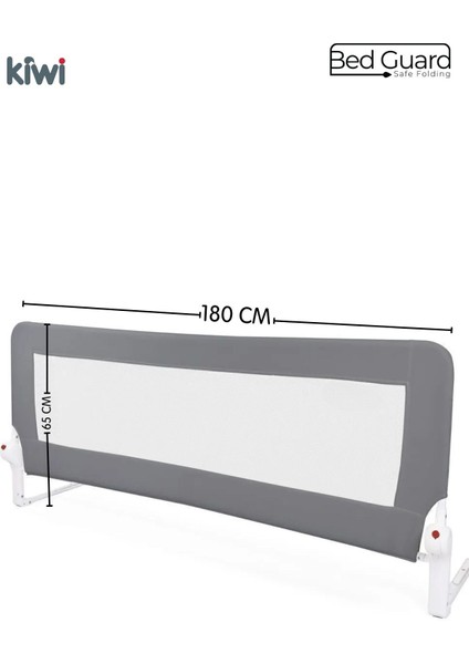 Bebek Güvenlik Yatak Bariyeri – Katlanır Çocuk Uyku Yatak Korkuluğu, Düşme Önleyici – 180X65CM