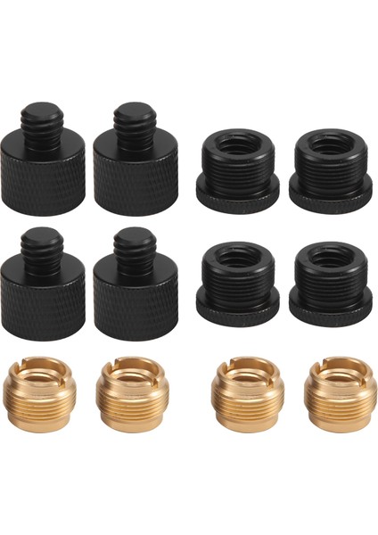 12 Parça Mikrofon Iplik Adaptörü Seti Mikrofon Standı Adaptörü 5/8 Dişi Ila 3/8 Erkek ve 3/8 Dişi Ila 5/8 Erkek Vida Adaptör (Yurt Dışından) modelleri