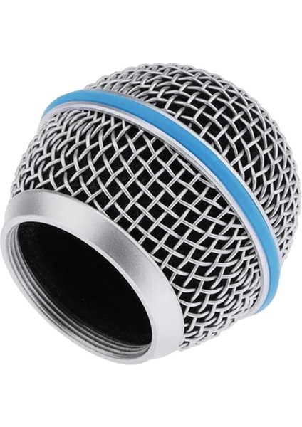 Yedek Mavi Çelik Mesh Mikrofon Izgara Kafası Mikrofon Grille Yedek Kafa Dıy Parçaları BETA58A Için Aksesuar (Yurt Dışından)