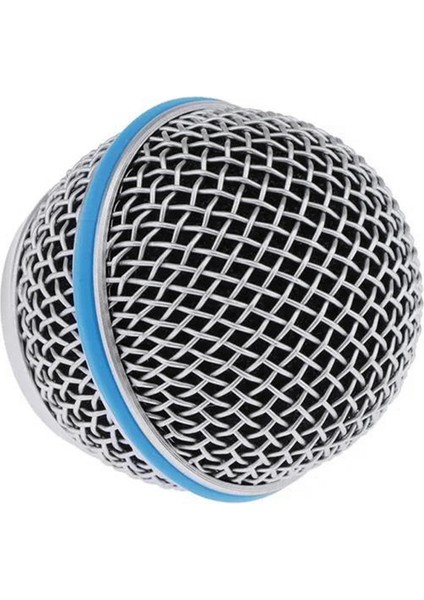 Yedek Mavi Çelik Mesh Mikrofon Izgara Kafası Mikrofon Grille Yedek Kafa Dıy Parçaları BETA58A Için Aksesuar (Yurt Dışından) modelleri