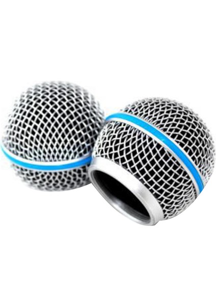Yedek Mavi Çelik Mesh Mikrofon Izgara Kafası Mikrofon Grille Yedek Kafa Dıy Parçaları BETA58A Için Aksesuar (Yurt Dışından) fırsatları