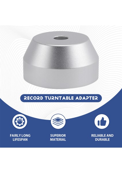 1pcs Vinil Kayıt Kubbe Adaptörü Universal 45RPM Turn Tablası Alüminyum Aksesuarları 7 Inç Ep Kayıt Vinil (Yurt Dışından) fırsatları