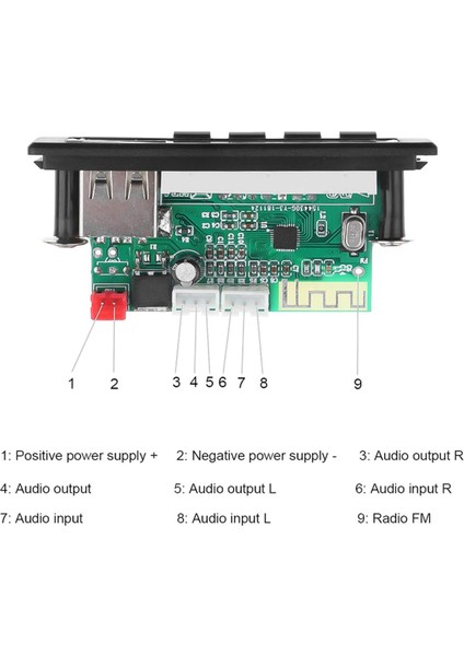 12V Bluetooth 5.0 Mp3 Çalar Kablosuz Alıcı Mp3 Kod Çözücü Kartı Araba Fm Radyo Modülü Tf USB 3.5mm Aux Ses Adaptörü (Yurt Dışından) modelleri