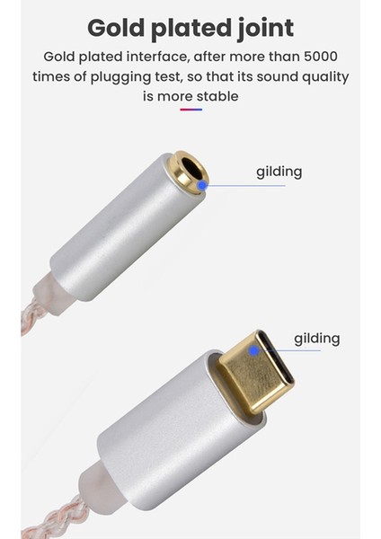 Hıfı Dac Kulaklık Amplifikatörü USB Typec 32BIT 38BIT 384KHZ Dijital Kod Çözücü Aux Dönüştürücü Gümüş (Yurt Dışından) indirimleri