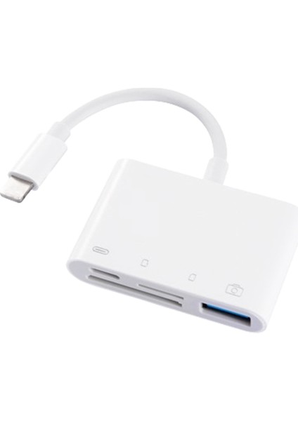 4&#39;ü 1 USB Otg Kart Okuyucu Iphone Hızlı Şarj Ios Bağlantı Noktası Için Sd/tf Kart Kamera Bellek Genişletici ile Uyumludur (Yurt Dışından)