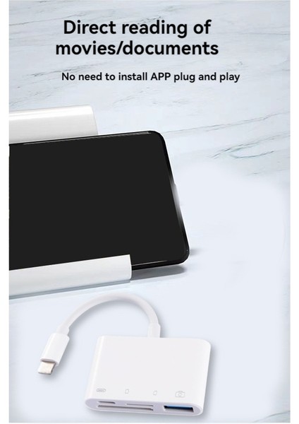 4&#39;ü 1 USB Otg Kart Okuyucu Iphone Hızlı Şarj Ios Bağlantı Noktası Için Sd/tf Kart Kamera Bellek Genişletici ile Uyumludur (Yurt Dışından) fırsatları