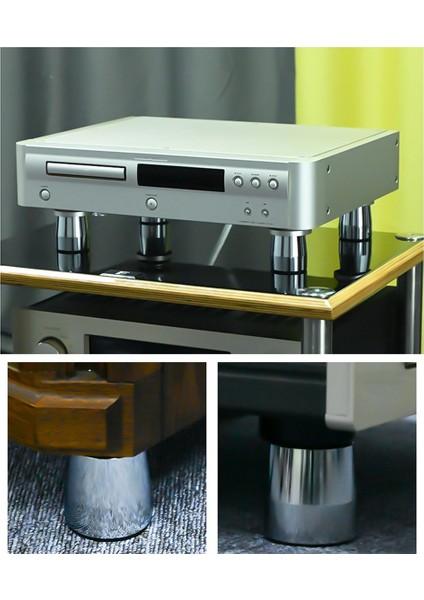 4pcs Hoparlör Ayak Ayak Pedi Alüminyum Alaşım Şok Emici Ped Ayakları (Yurt Dışından) modelleri