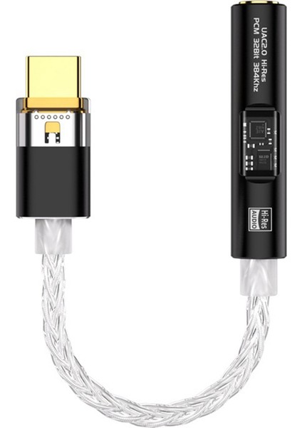 BA23 USB Tip C Ila 3,5 mm Jack Adaptör Adaptör Dac Dac USB C Audio Aux Dönüştürücü Kod Çözücü CX31993 Pcm 32BIT 384KHZ A (Yurt Dışından)