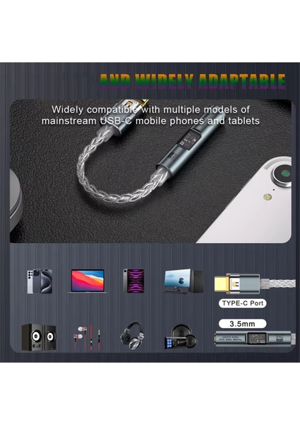 BA23 USB Tip C Ila 3,5 mm Jack Adaptör Adaptör Dac Dac USB C Audio Aux Dönüştürücü Kod Çözücü CX31993 Pcm 32BIT 384KHZ A (Yurt Dışından) indirimleri