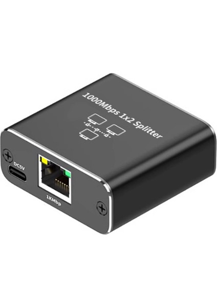 Gigabit Ethernet Splitter 1 In 2 Out, 1000MBPS -Lan/internet Kablosu Ayrıştırıcı - Cat5/6/7 Splitte, RJ45 Ağ Uzantısı (Yurt Dışından)