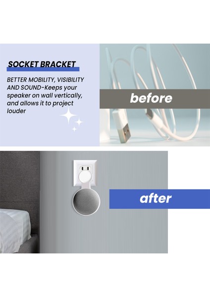 Google Nest Mini Duvar Braketi Için Google Audio Için 1 Adet (Yurt Dışından) fırsatları