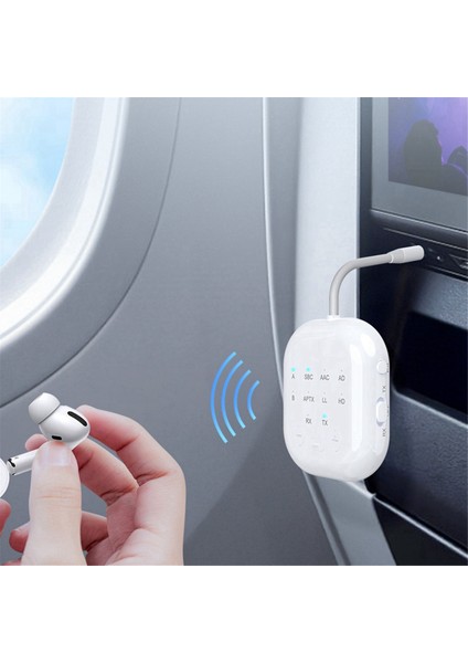 Aptx-Uyumlu Bluetooth 5.3 Alıcı Yüksek Tanımlayıcı Yüksek Gizli Kablosuz Ses Adaptörü Uçaklar/tv/araba Için (Yurt Dışından) indirimleri